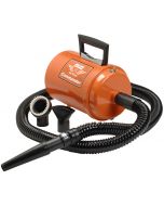 MetroVac Air Force Commander Pet Dryer 2-Speed Orange