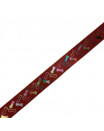 Fancy Finishes Ribbon, Itty Bitty Bones (Red)