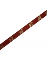 Fancy Finishes Ribbon, Schnauzer (Red & Gold)